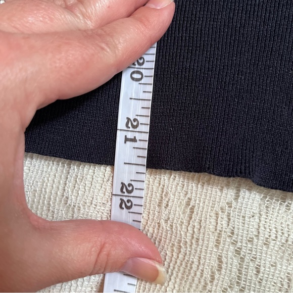 Cotton by Autumn Cashmere semi sheer navy top - Picture 6 of 8